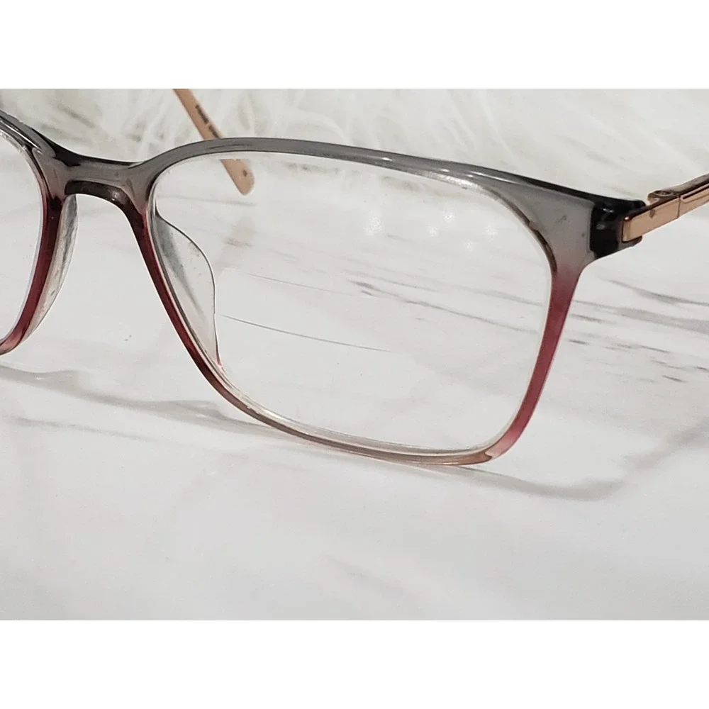 Ted Baker TFW009 Gry Gray Rose Gold Eyeglasses Frames Only Size 55-16-145